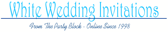 White Wedding Invitations